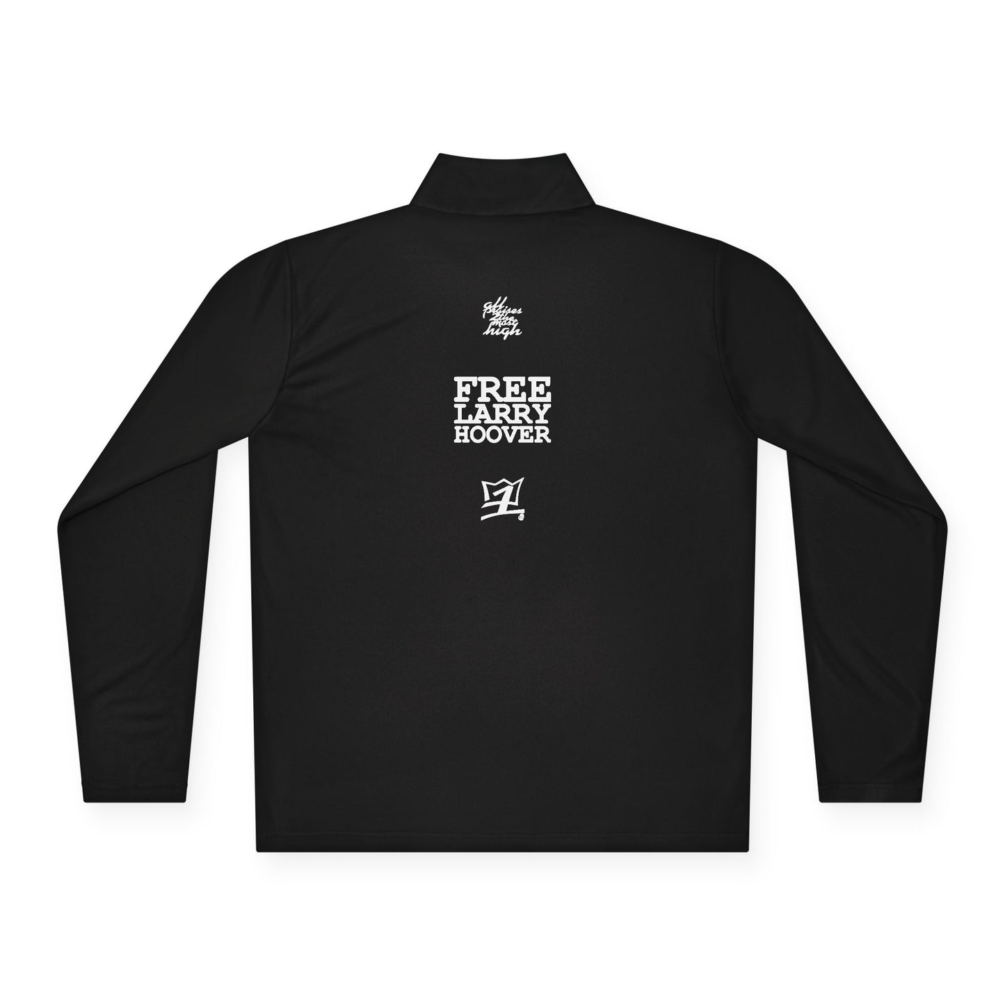 UNO ORGANIC FREE LARRY HOOVR Unisex Quarter-Zip Pullover