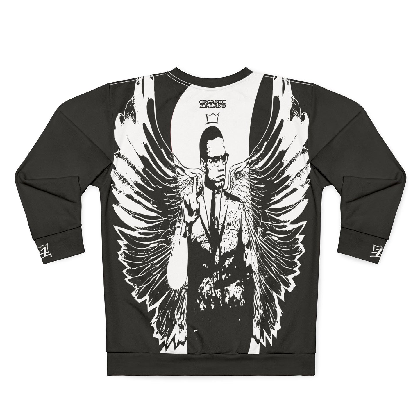 UNO ORGANIC FREE LARRY HOOVER ANGLE MALCOLM Unisex Sweatshirt (AOP)