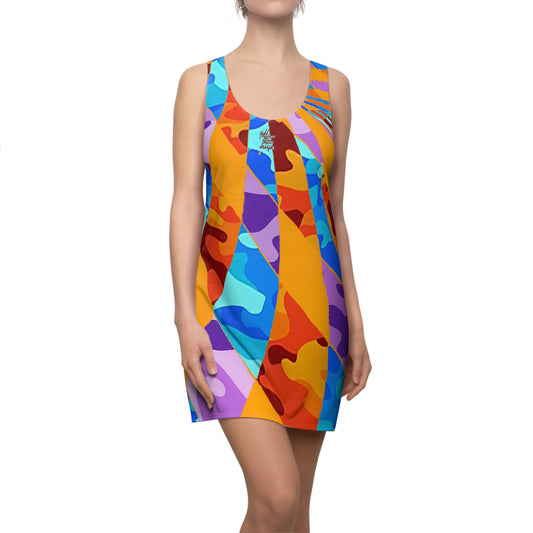 UNO ABSTRACTS Women's Cut & Sew Racerback Dress (AOP)