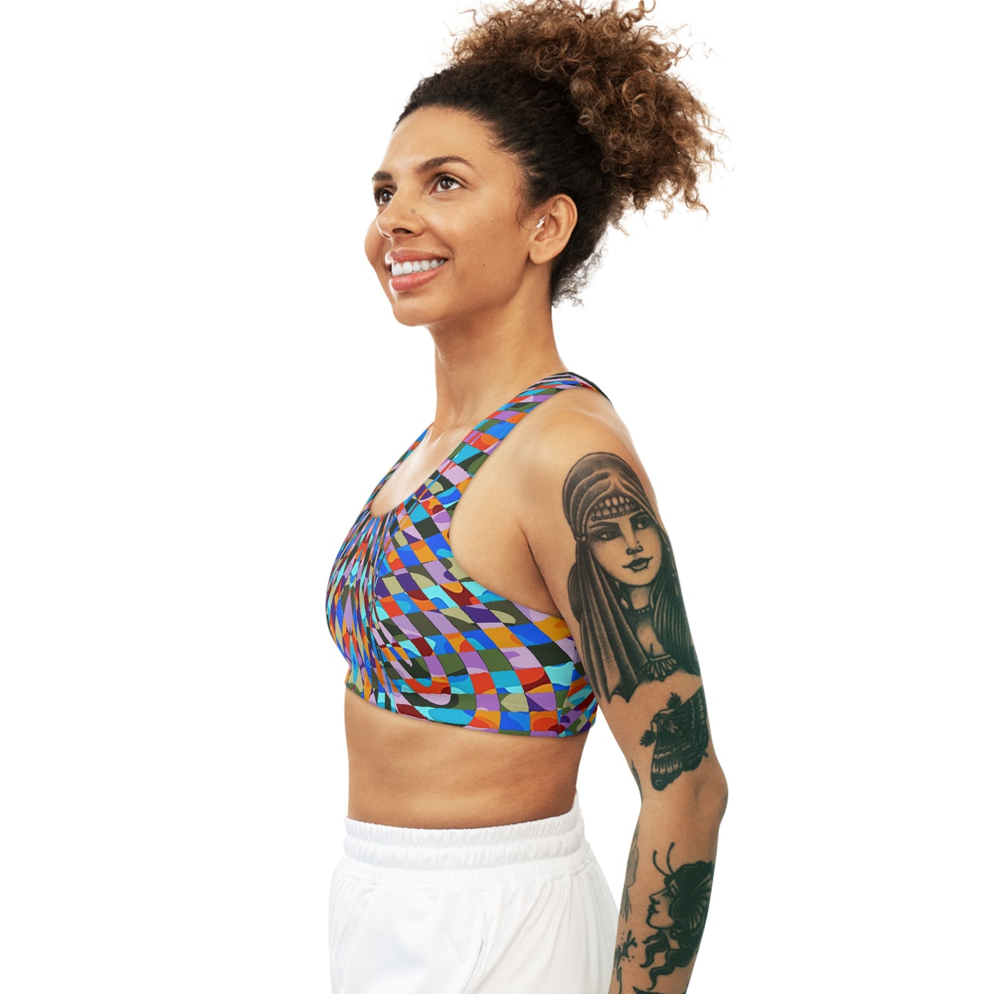 UNO ABSTRACTS Seamless Sports Bra (AOP)
