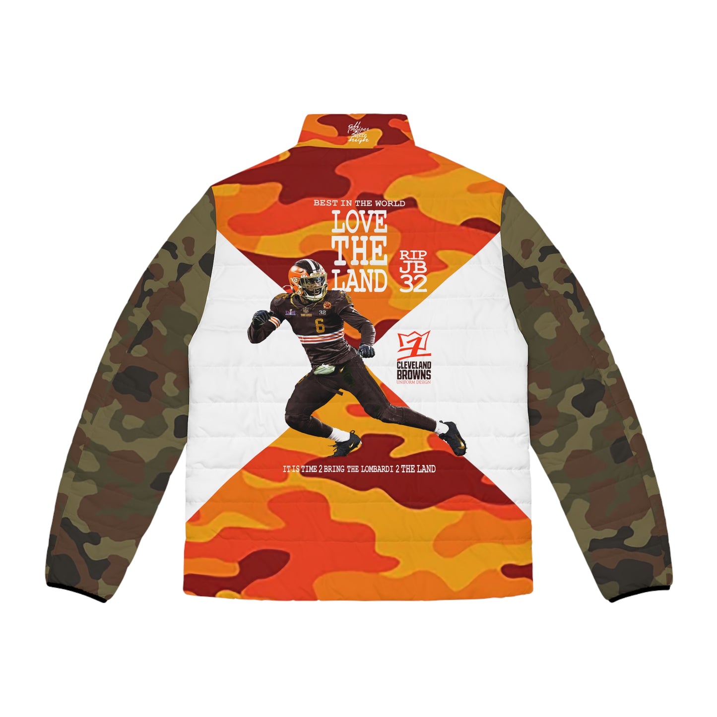 UNO LOVETHELAND Men's Puffer Jacket (AOP) Camo Collection