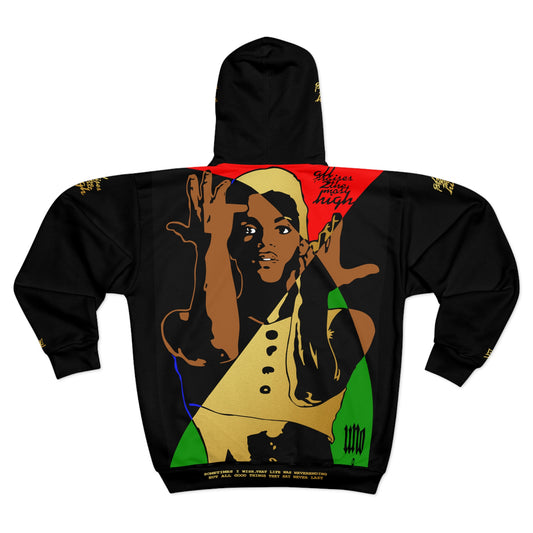 UNO SOULART PRINCE SOMETIMES IT SNOWS IN APRIL AOP Unisex Zip Hoodie