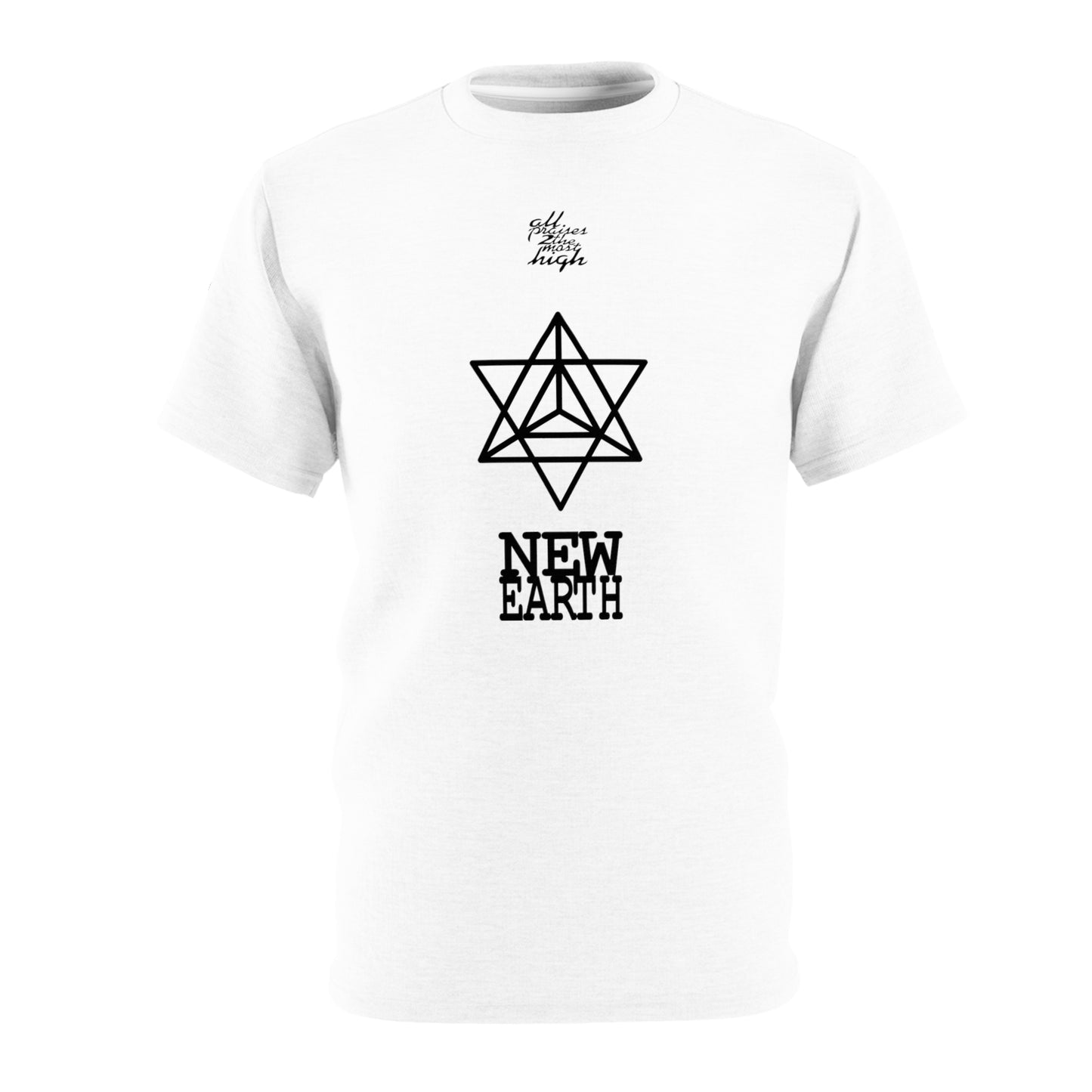 UNO ABSTRACTS NEW EARTH MERKABA Unisex Cut & Sew Tee (AOP)