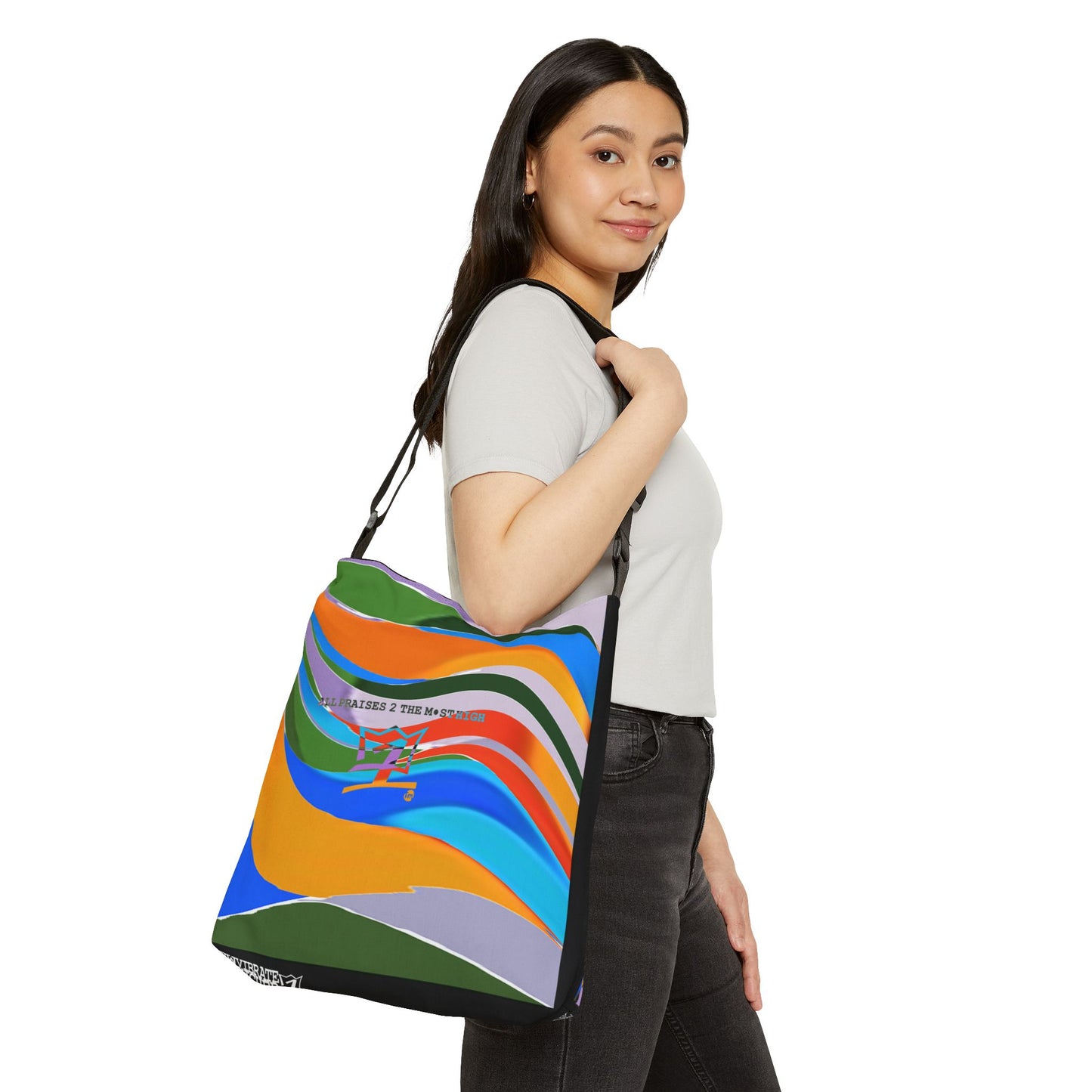 UNO ABSTRACTS NEW EARTH Adjustable Tote Bag (AOP)