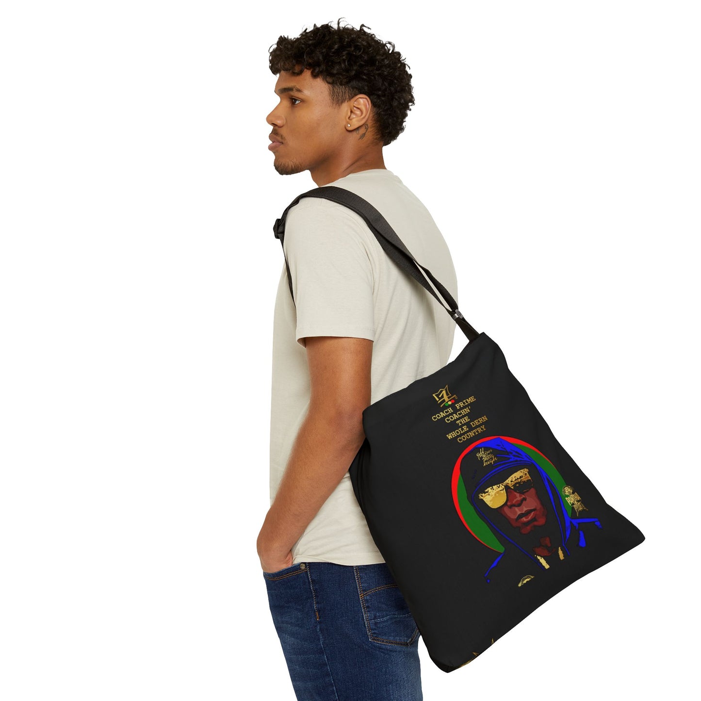 UNO LOVEBLACKLIVES LOVE COACH PRIME Adjustable Tote Bag (AOP)