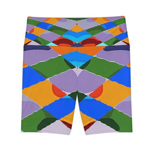 UNO ABSTRACTS Women's Workout Shorts (AOP)