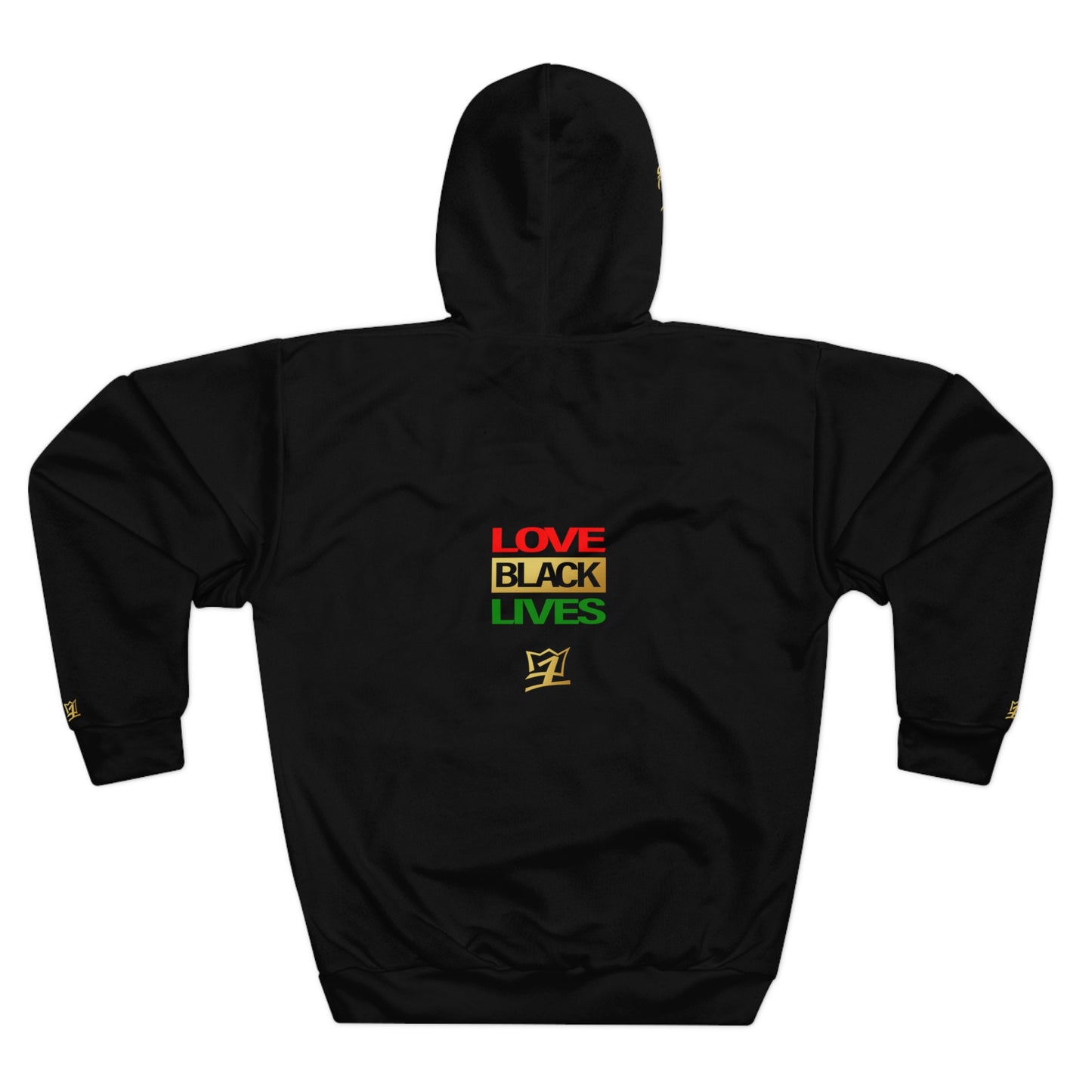 UNO LOVEBLACKLIVES BIGBABYJESUS Unisex Pullover Hoodie (AOP)