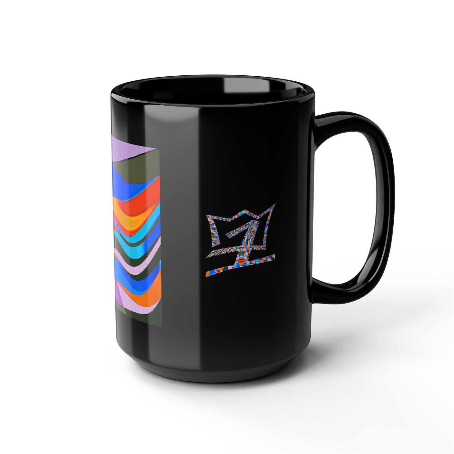 UNO ABSTRACT Black Mug (11oz, 15oz)