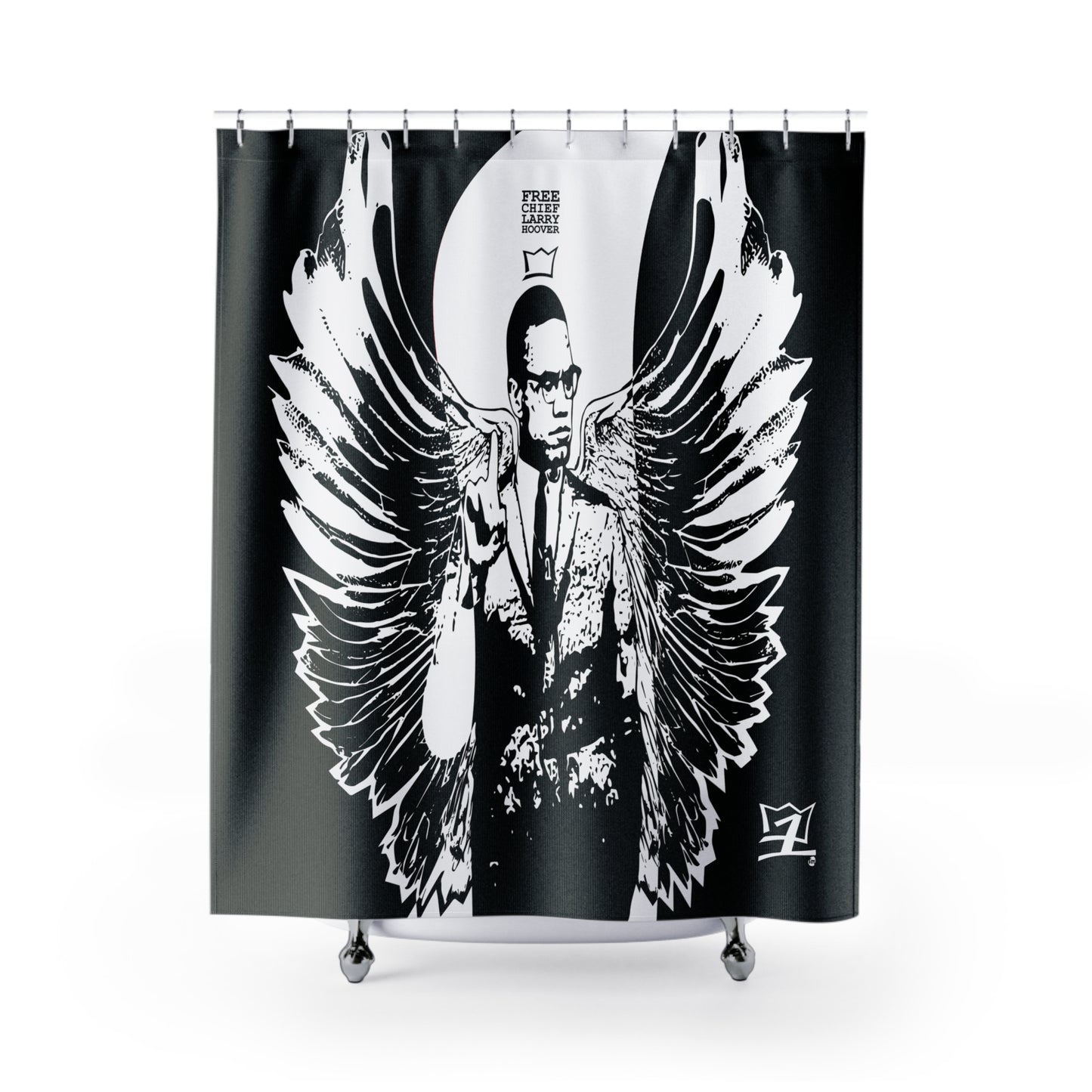 UNO ORGANIC ANGEL MALCOLM Shower Curtains