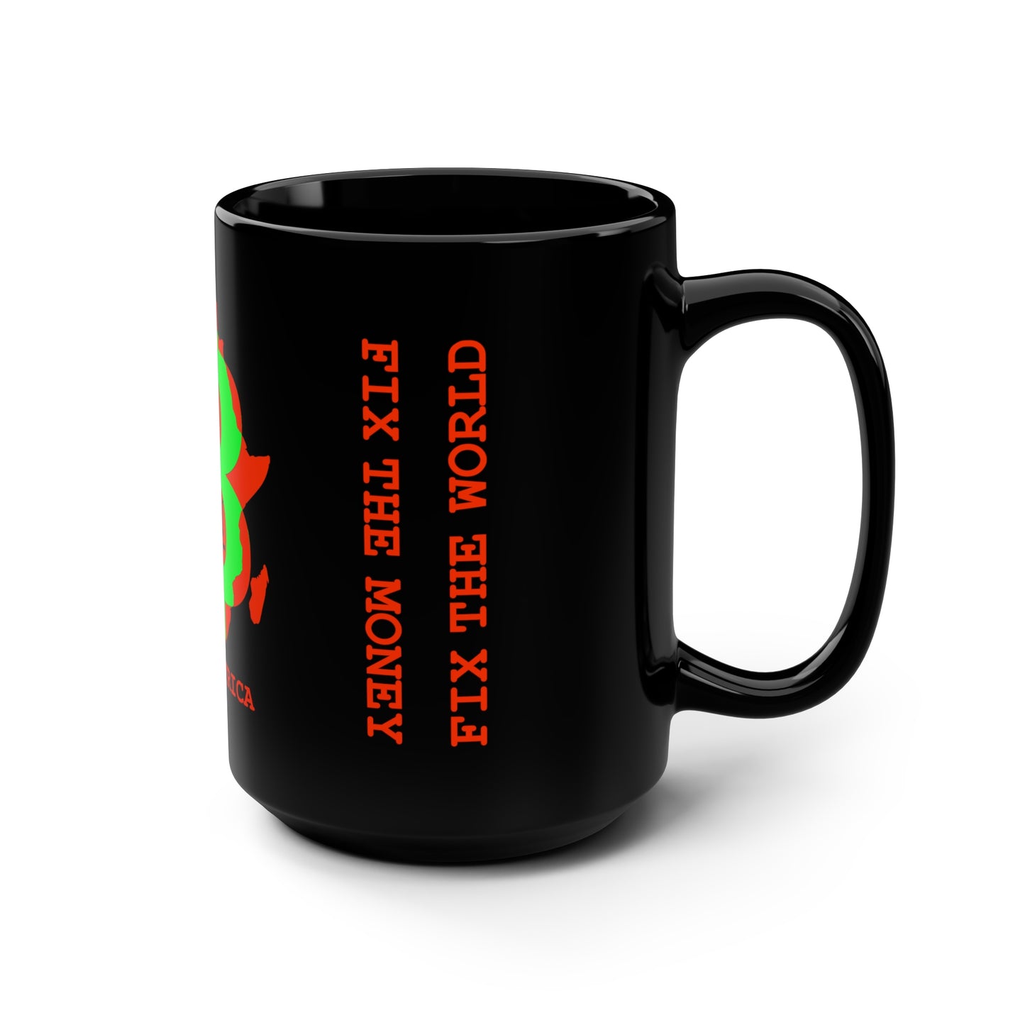 UNOBTCAFRICA Black Mug, 15oz