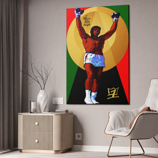 UNO LOVEALI Cassius Clay Was A Bad MF 40x60 Canvas Stretched, 1.5''