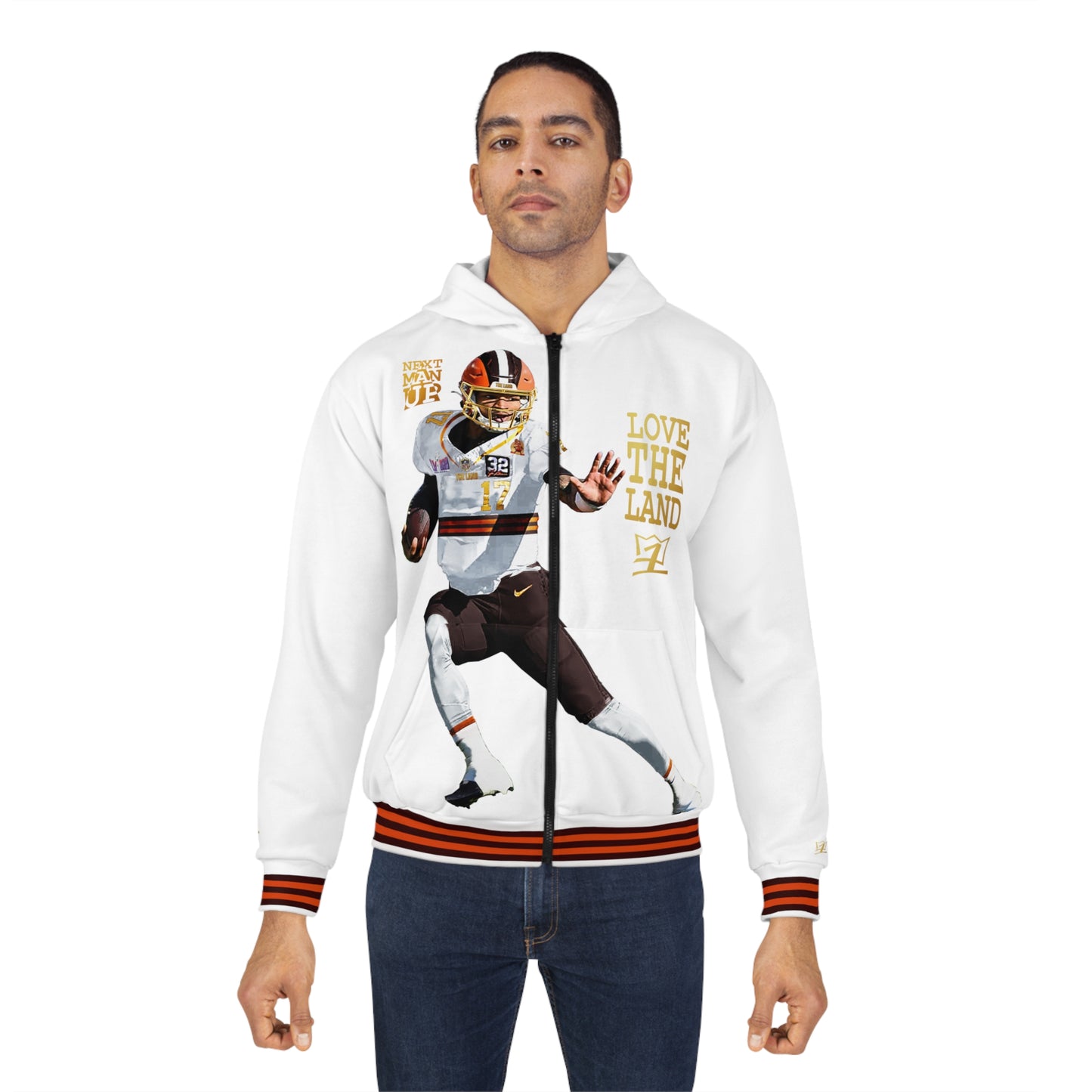 UNO LOVETHELAND NEXTMANUP Unisex Zip Hoodie (AOP)