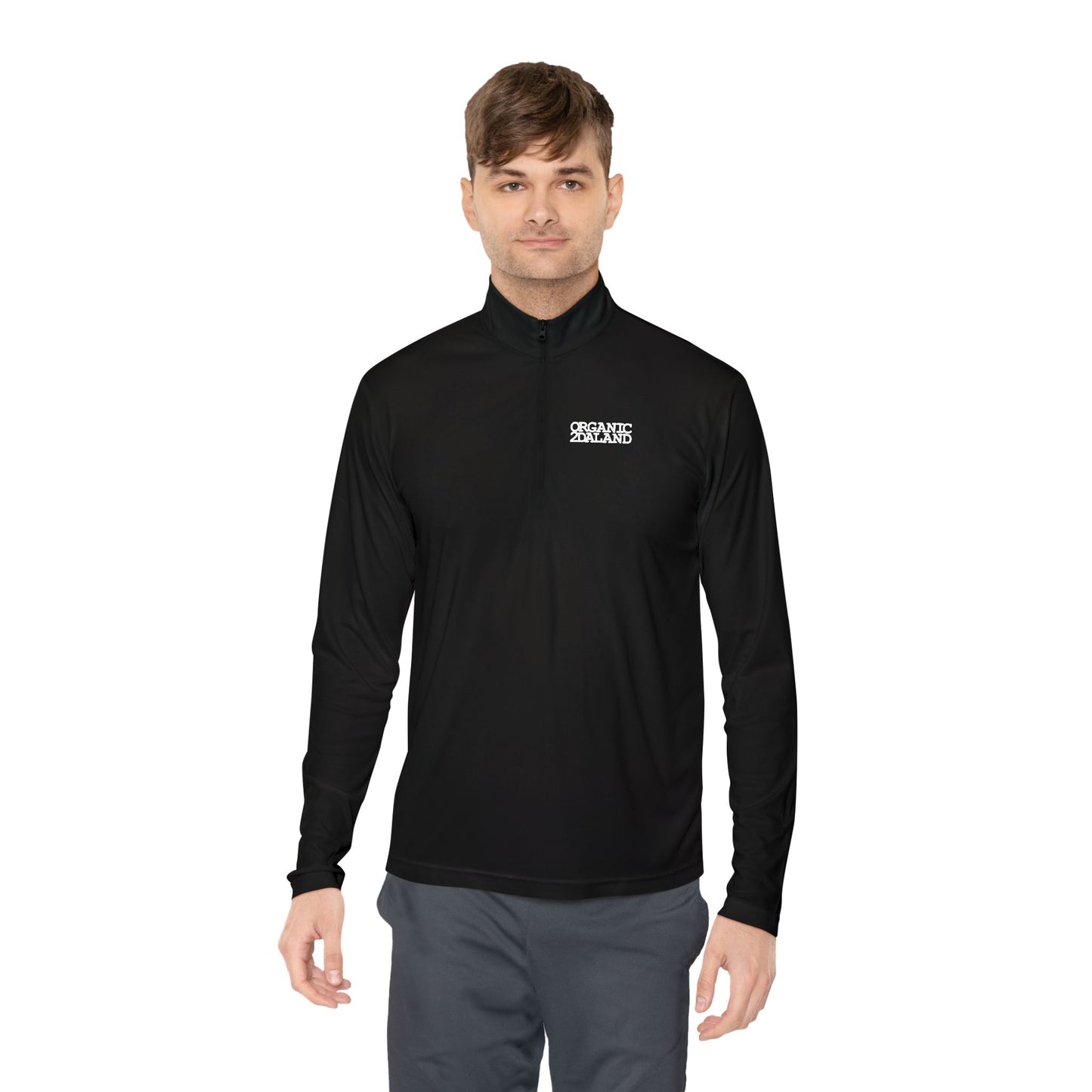 UNO ORGANIC FREE LARRY HOOVR Unisex Quarter-Zip Pullover
