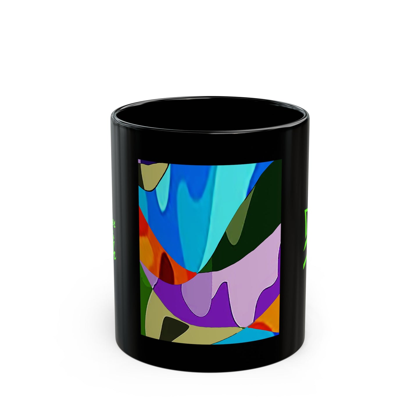 UNO ABSTRACT Black Mug (11oz, 15oz)