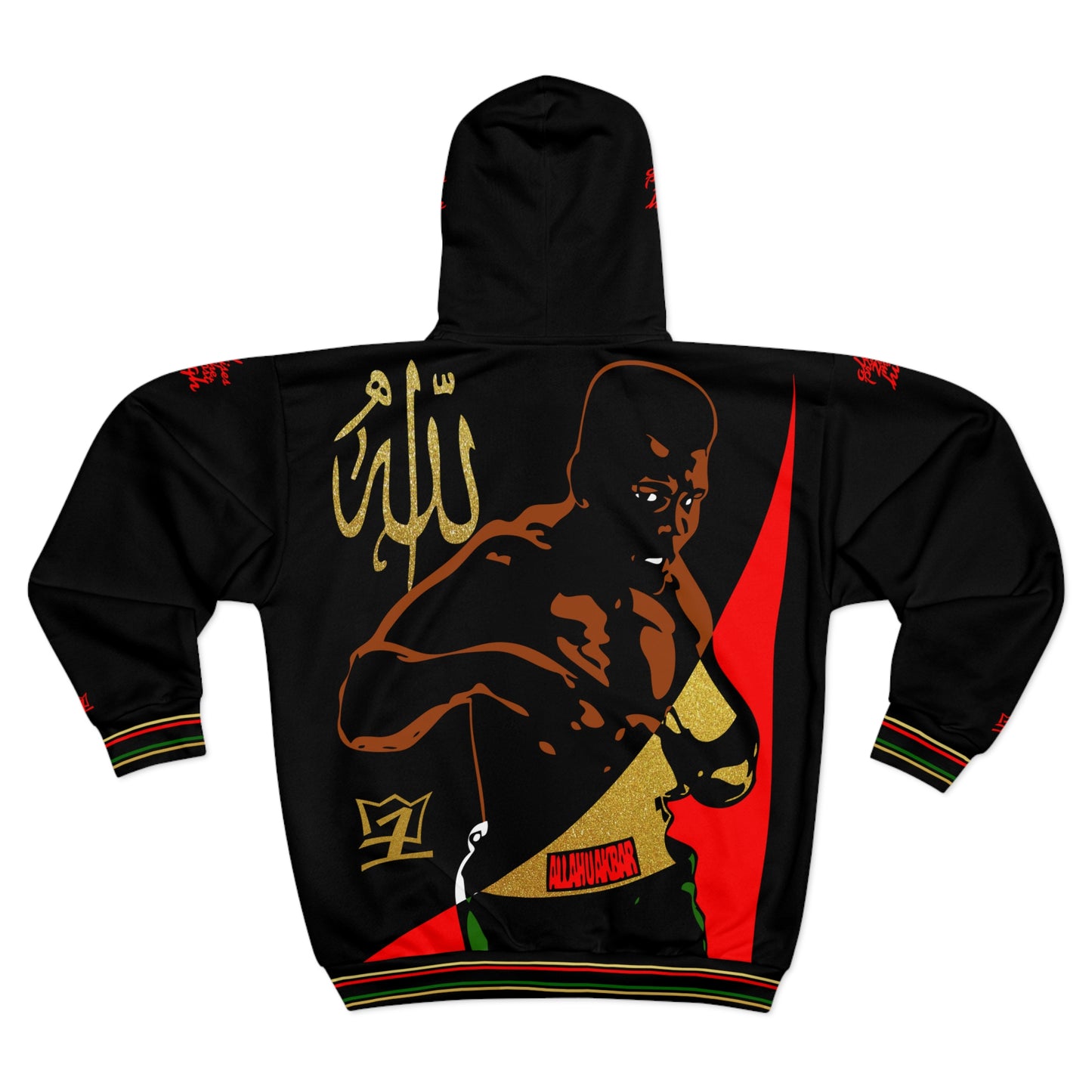 UNO PANTHA ALLAH U AKBAR ALI AOP Unisex Zip Hoodie