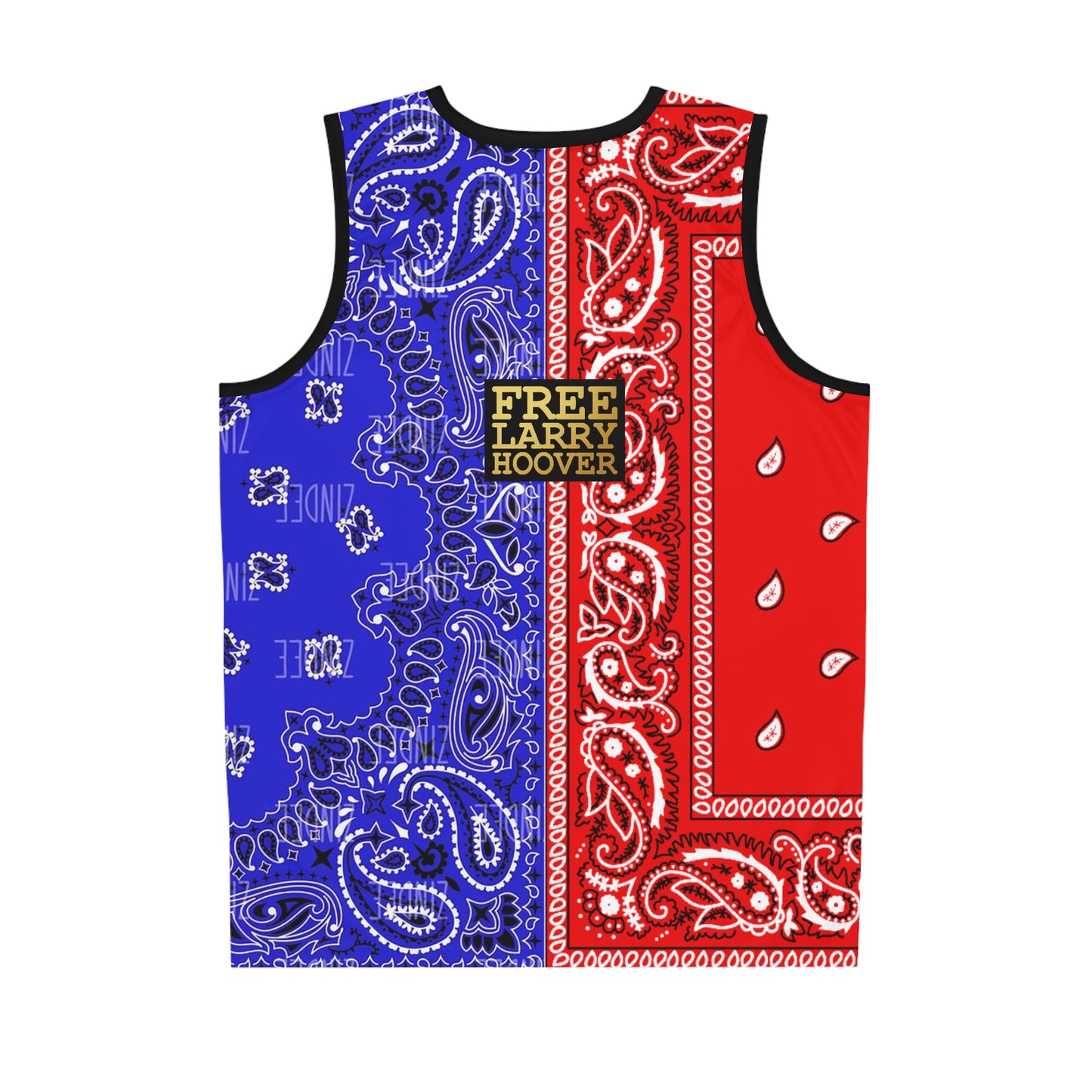 UNO ORGANIC TRIBE=GANG FREE LARRY HOOVER Basketball Jersey (AOP)