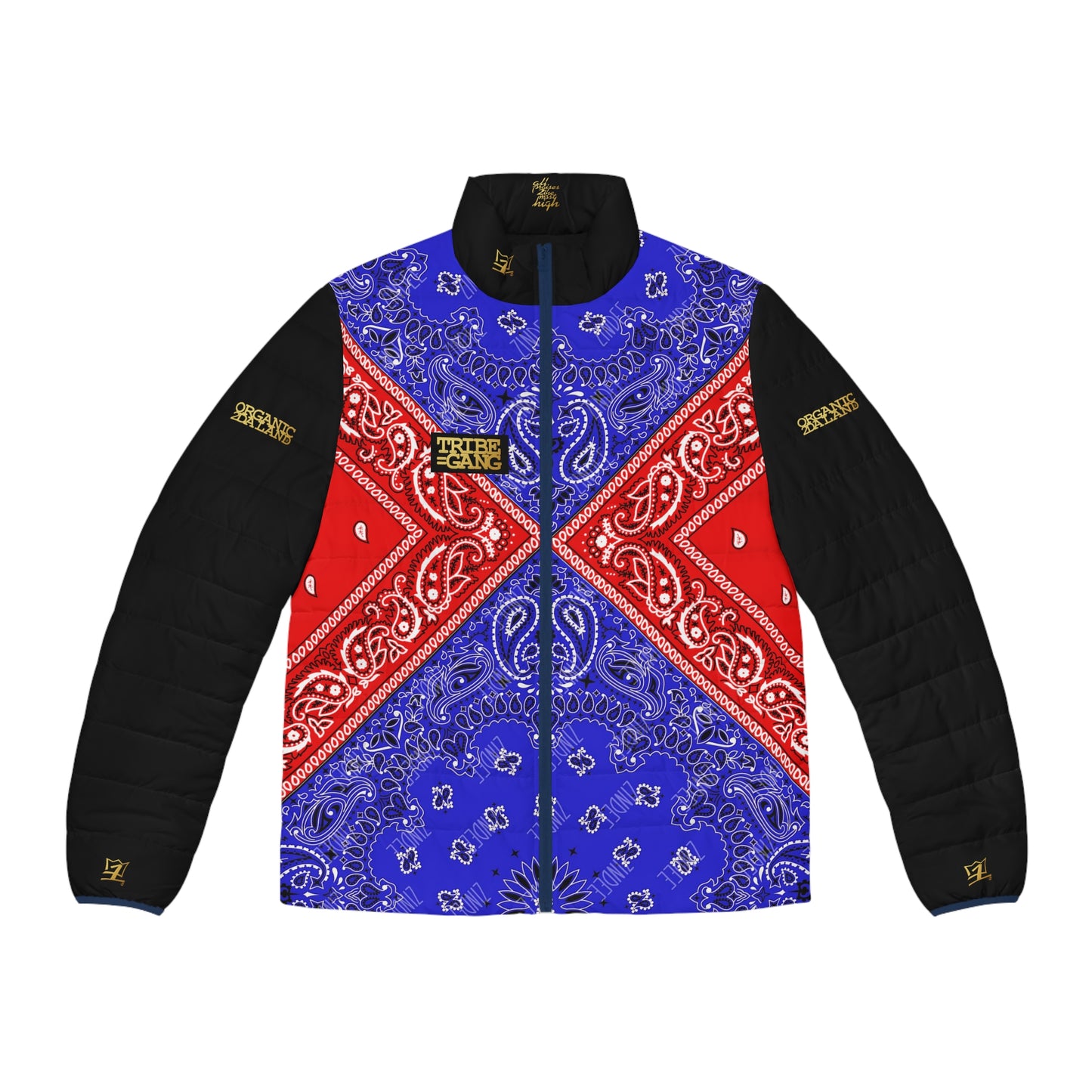 UNO ORGANIC FREDIS4EVA Men's Puffer Jacket (AOP)