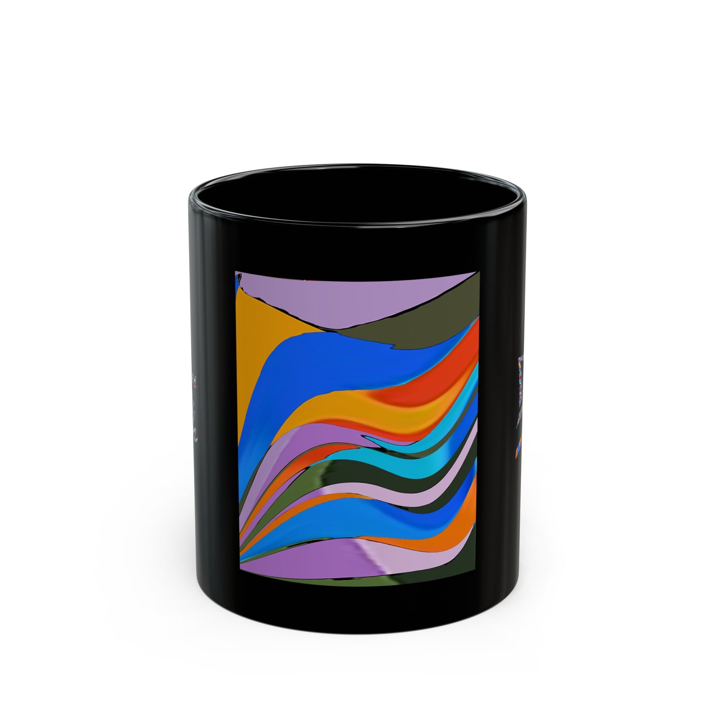 UNO ABSTRACT Black Mug (11oz, 15oz)