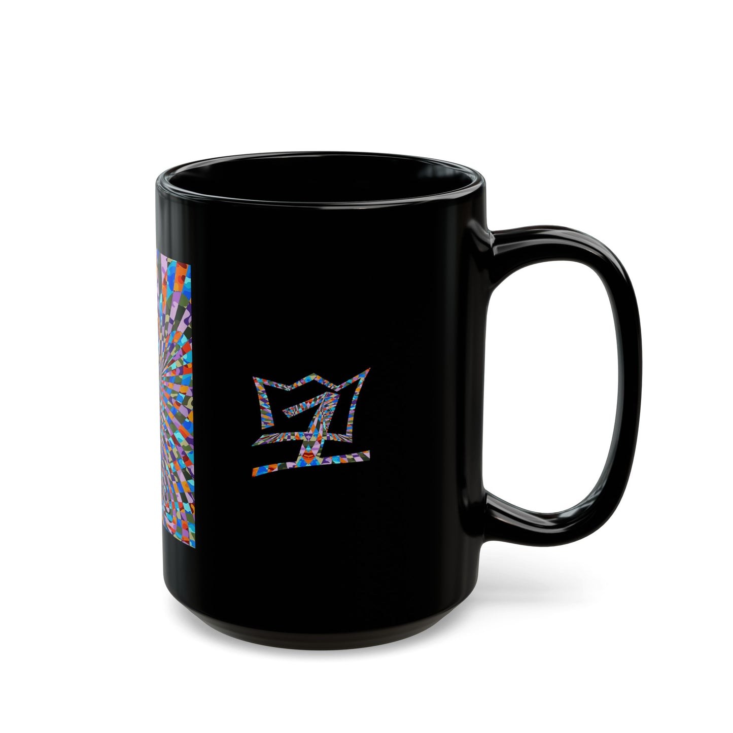 UNO ABSTRACT Black Mug (11oz, 15oz)