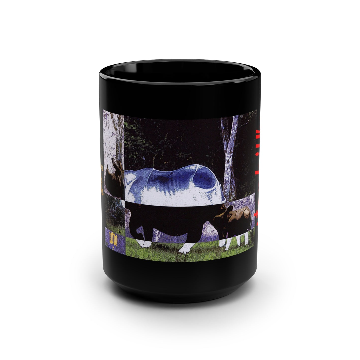 UNO RHINOBABYMAMA STOPKILL'N Black Mug, 15oz