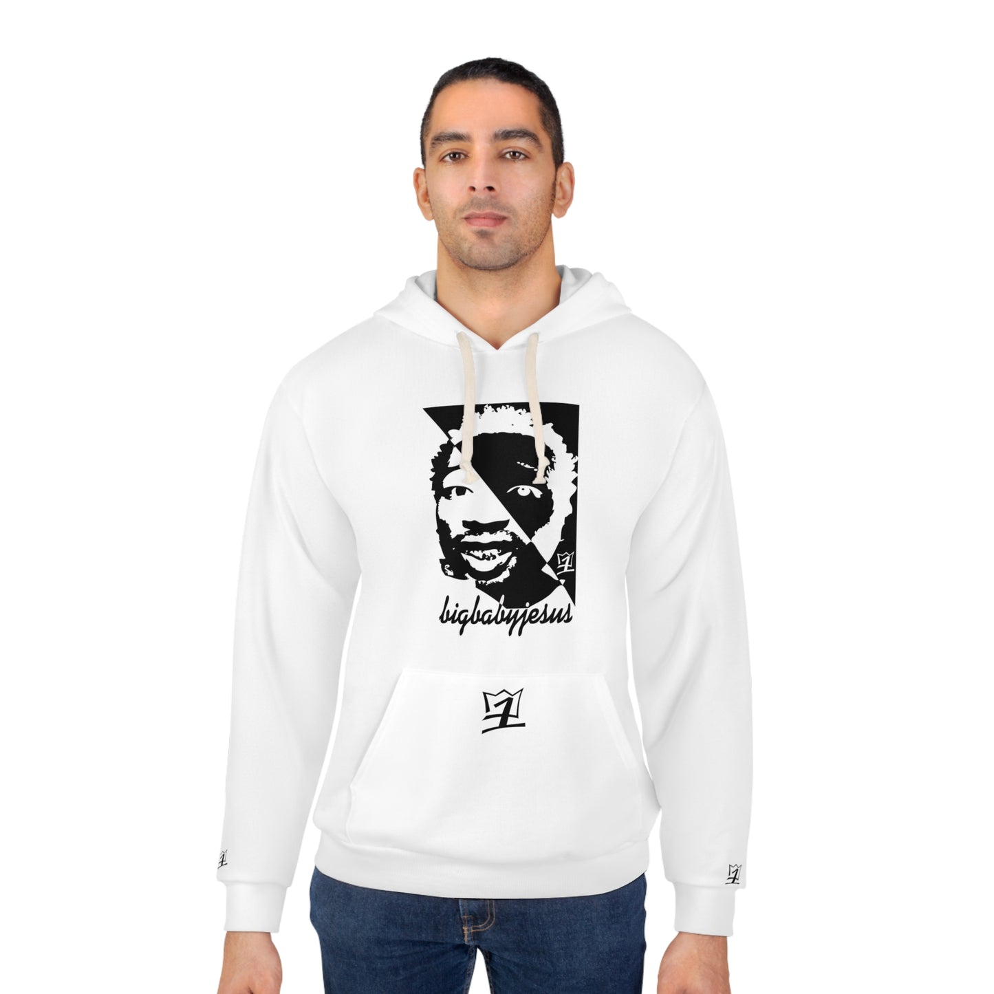 UNO LOVEBLACKLIVES BIGBABYJESUS Unisex Pullover Hoodie (AOP)