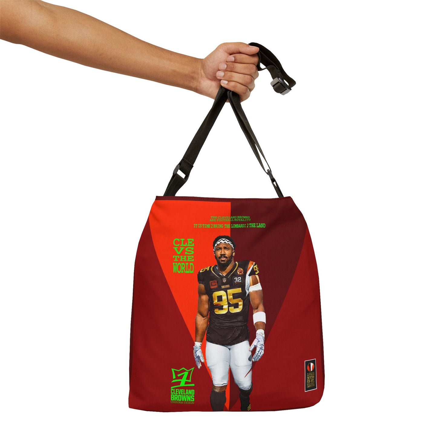 UNO LOVETHELAND LOVEDABROWNS Adjustable Tote Bag (AOP)