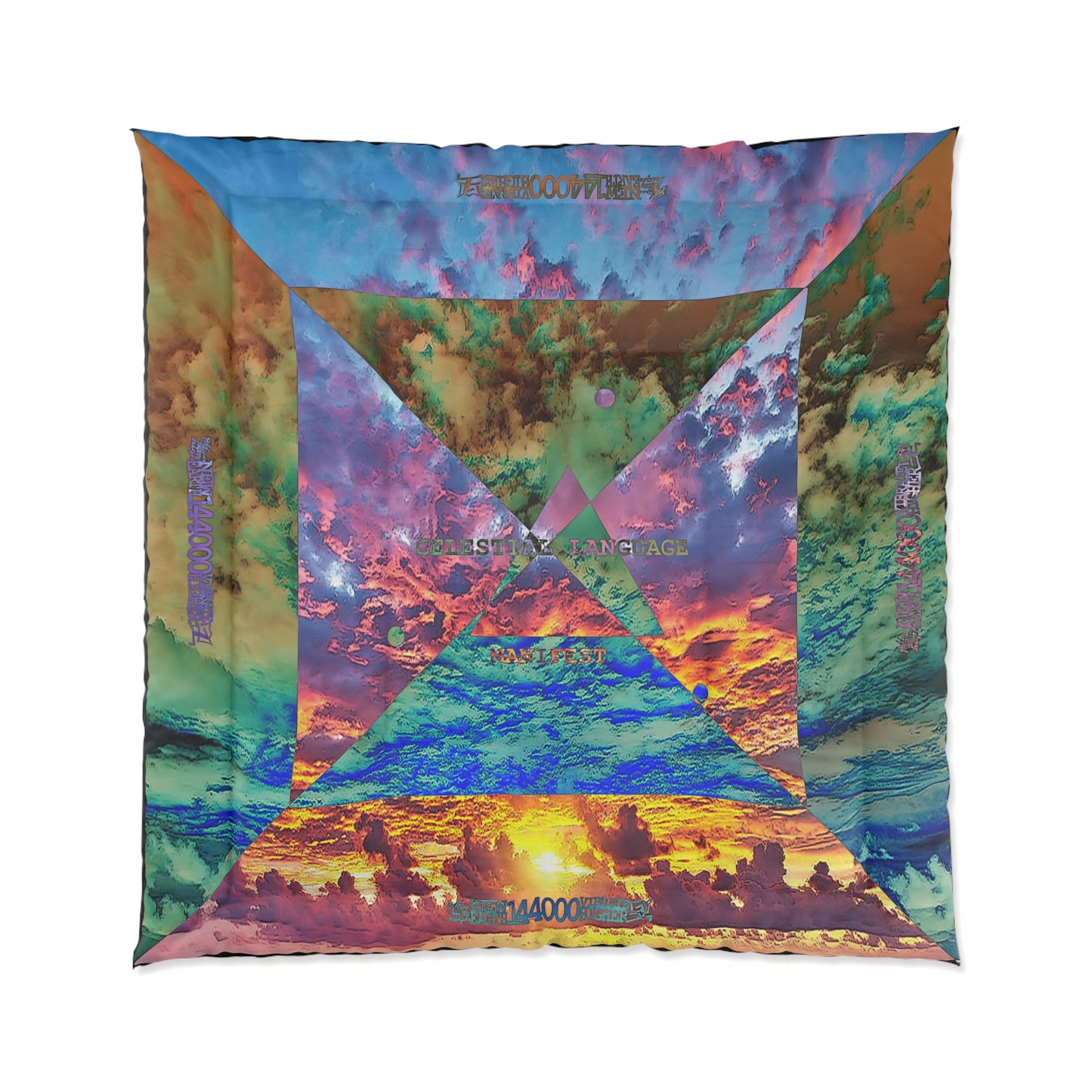 UNO ABSTRACT NEW EARTH CELESTIAL LANGUAGE Comforter