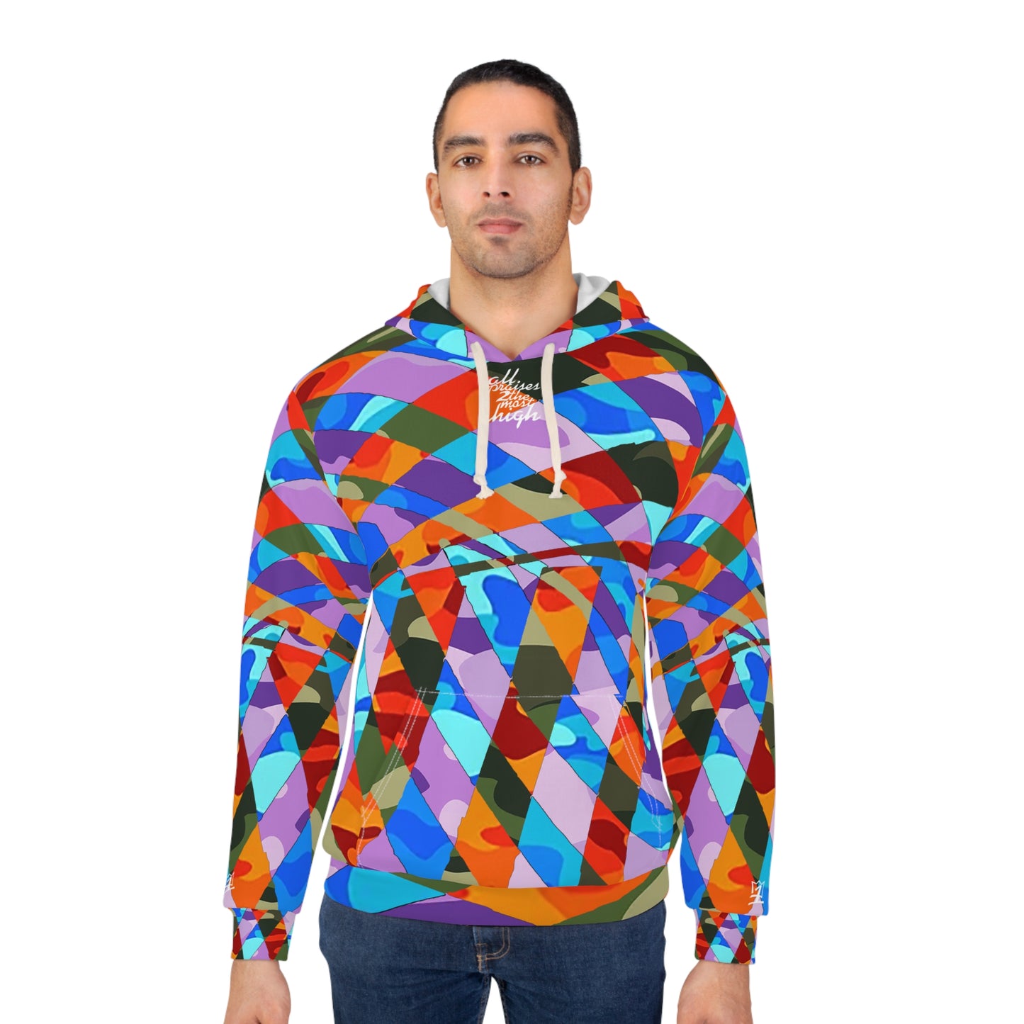 UNO ABSTRACT Unisex Pullover Hoodie (AOP)