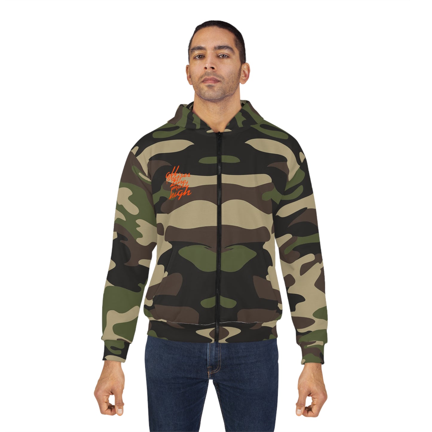 UNO POWERFLOWER AOP Unisex Zip Hoodie Camo Collection