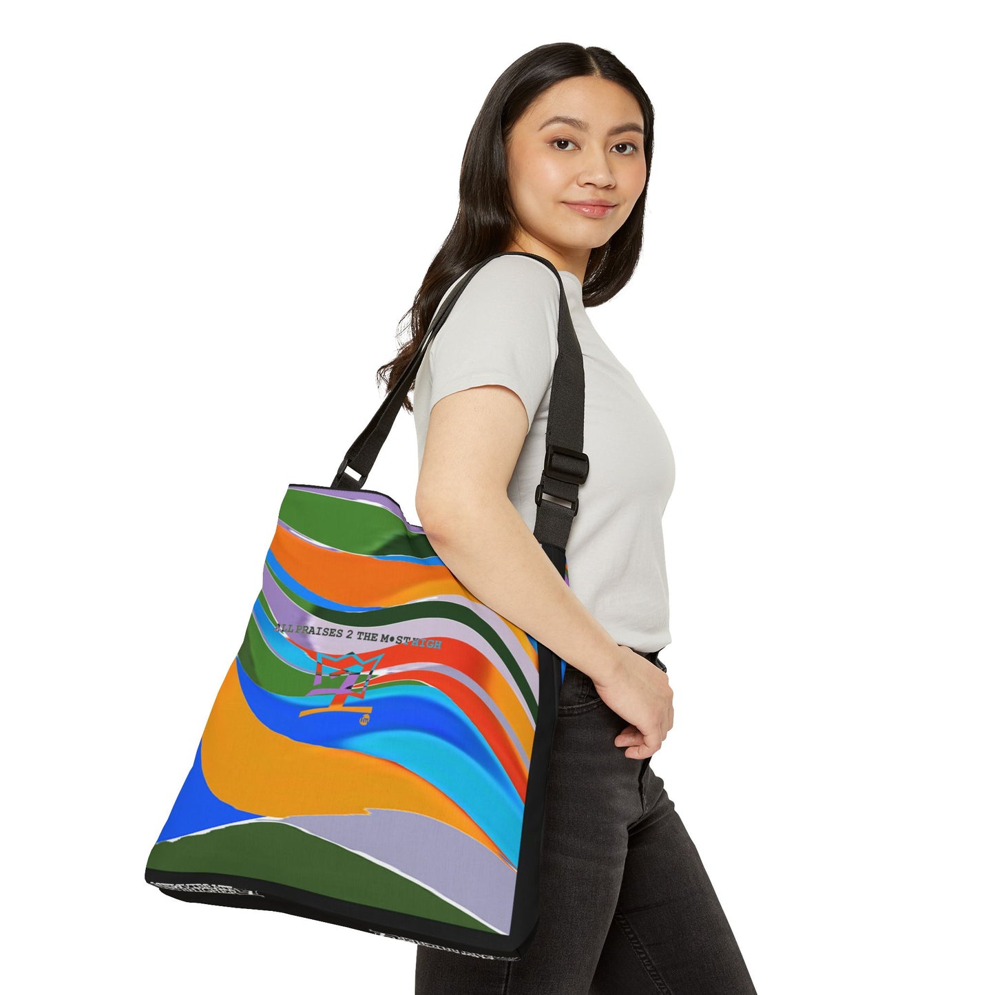 UNO ABSTRACTS NEW EARTH Adjustable Tote Bag (AOP)