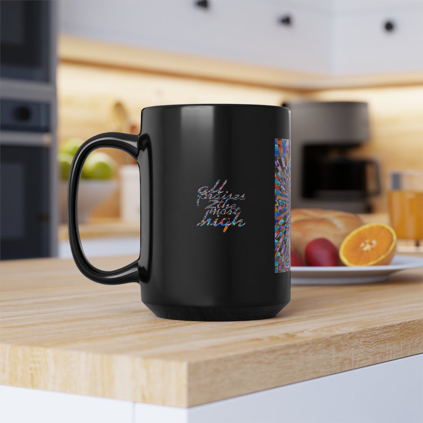 UNO ABSTRACT Black Mug (11oz, 15oz)