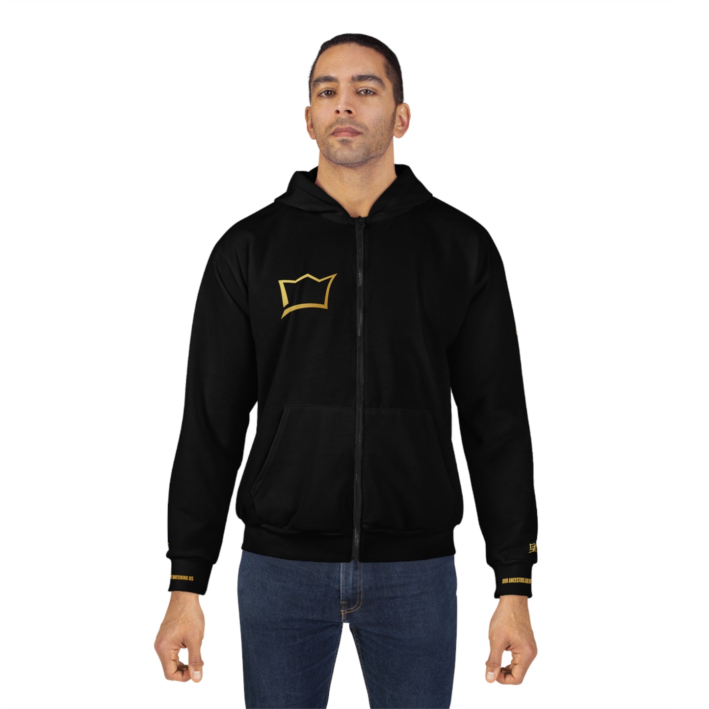 UNO PANTHA LOVE JOHN HENREIC CLARKE Our Ancestors Are Watching Us AOP Unisex Zip Hoodie