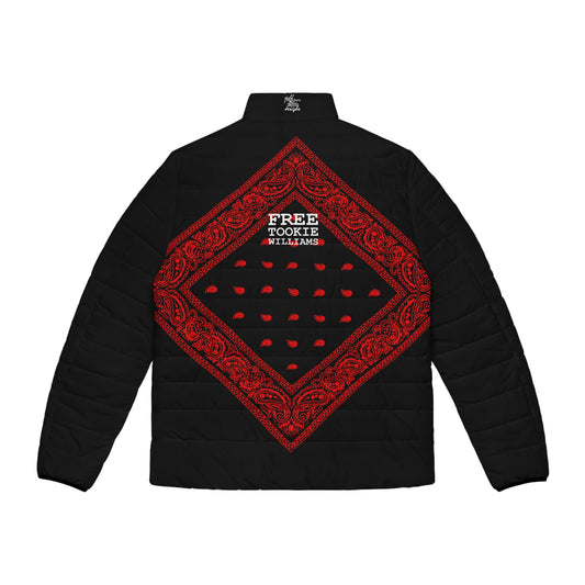 UNO ORGANIC TRIBE=GANG FREE TOOKIE WILLIAMS Men's Puffer Jacket (AOP)