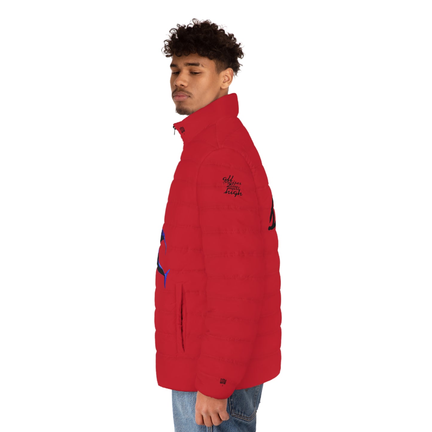 UNO MAMABABYMAMA STOPKILL'N Men's Puffer Jacket (AOP)