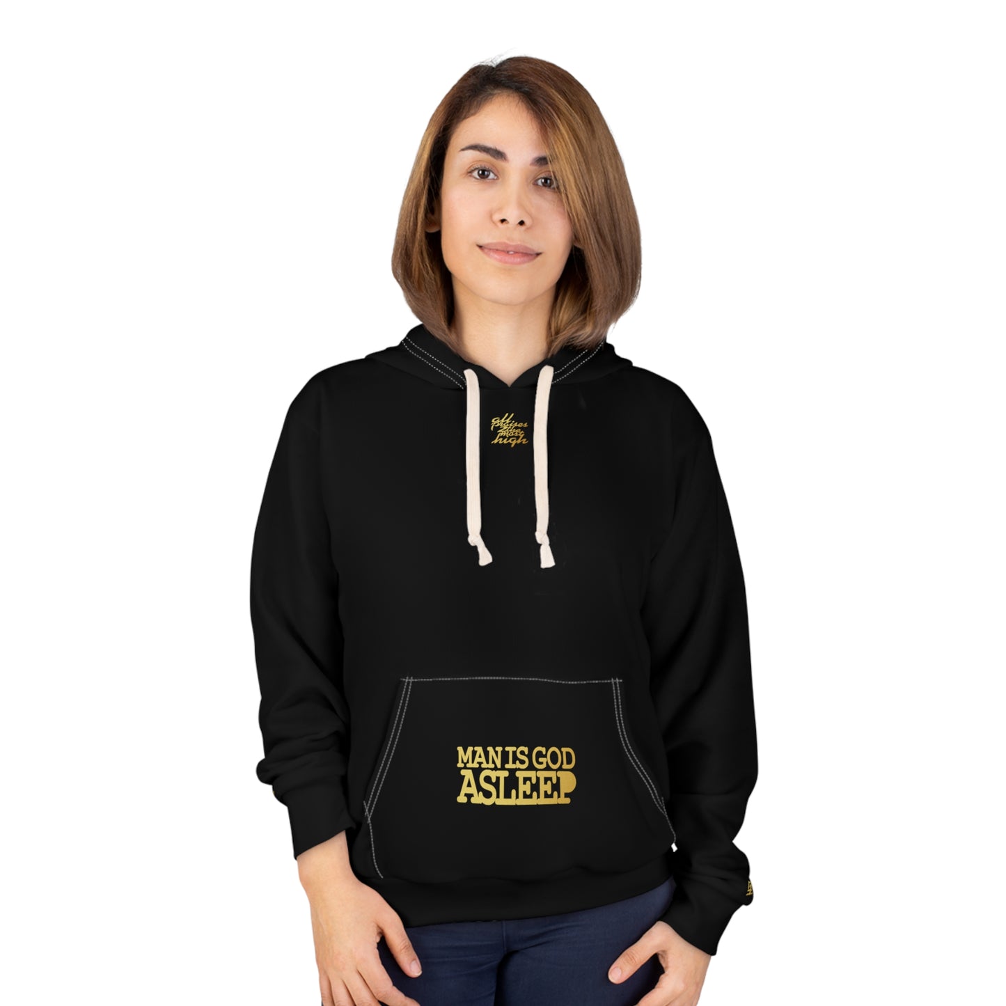 UNO ALLPRAISES GOD IS MAN Unisex Pullover Hoodie (AOP)