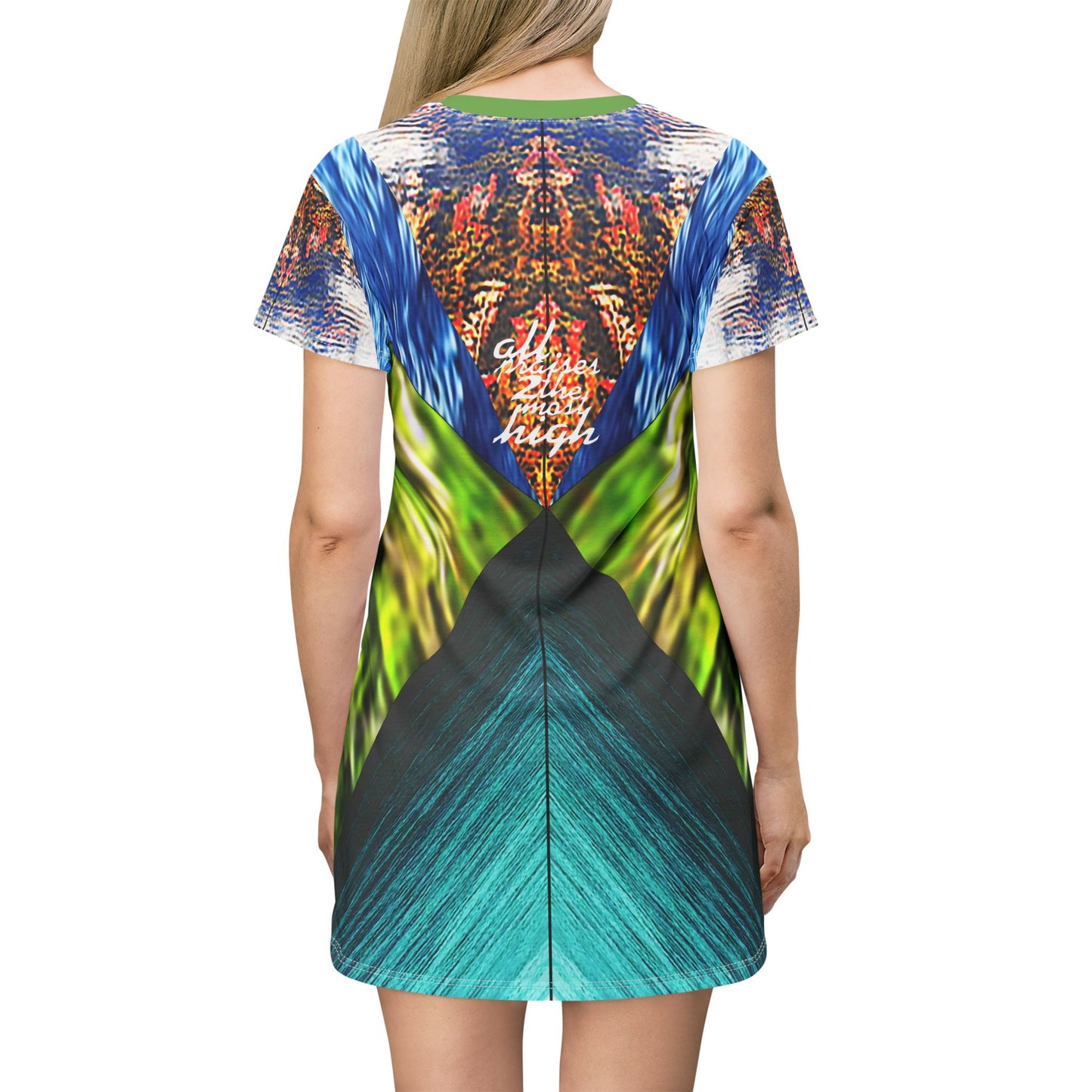 UNO ALLPRAISES V Variation 2 All Over Print T-Shirt Dress