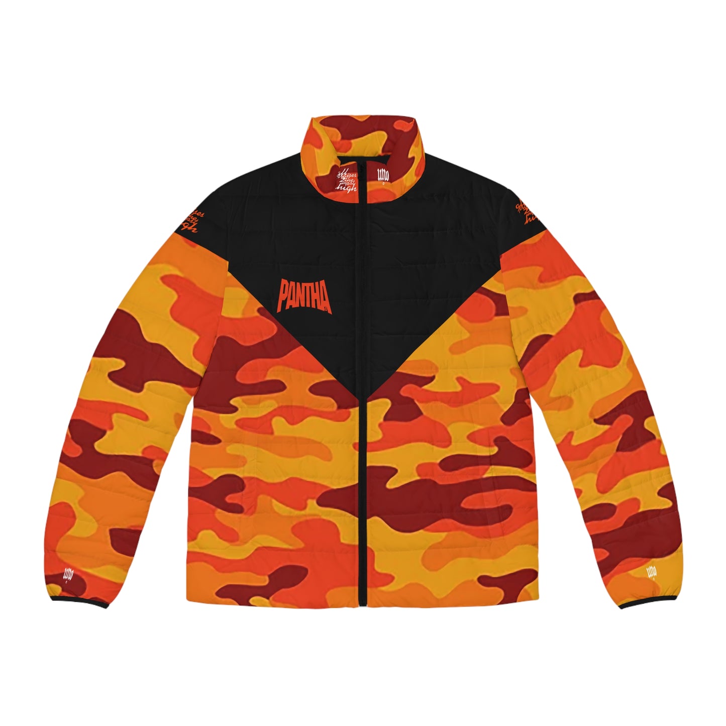 UNO PANTHA Men's Puffer Jacket (AOP) Camo Collection