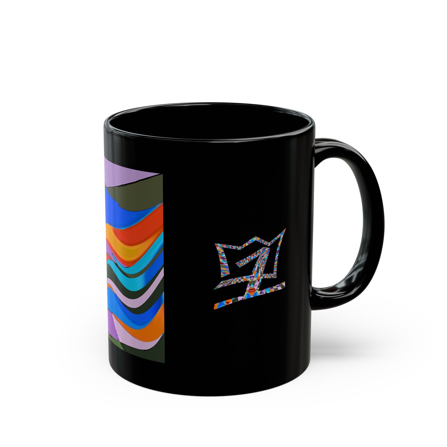 UNO ABSTRACT Black Mug (11oz, 15oz)