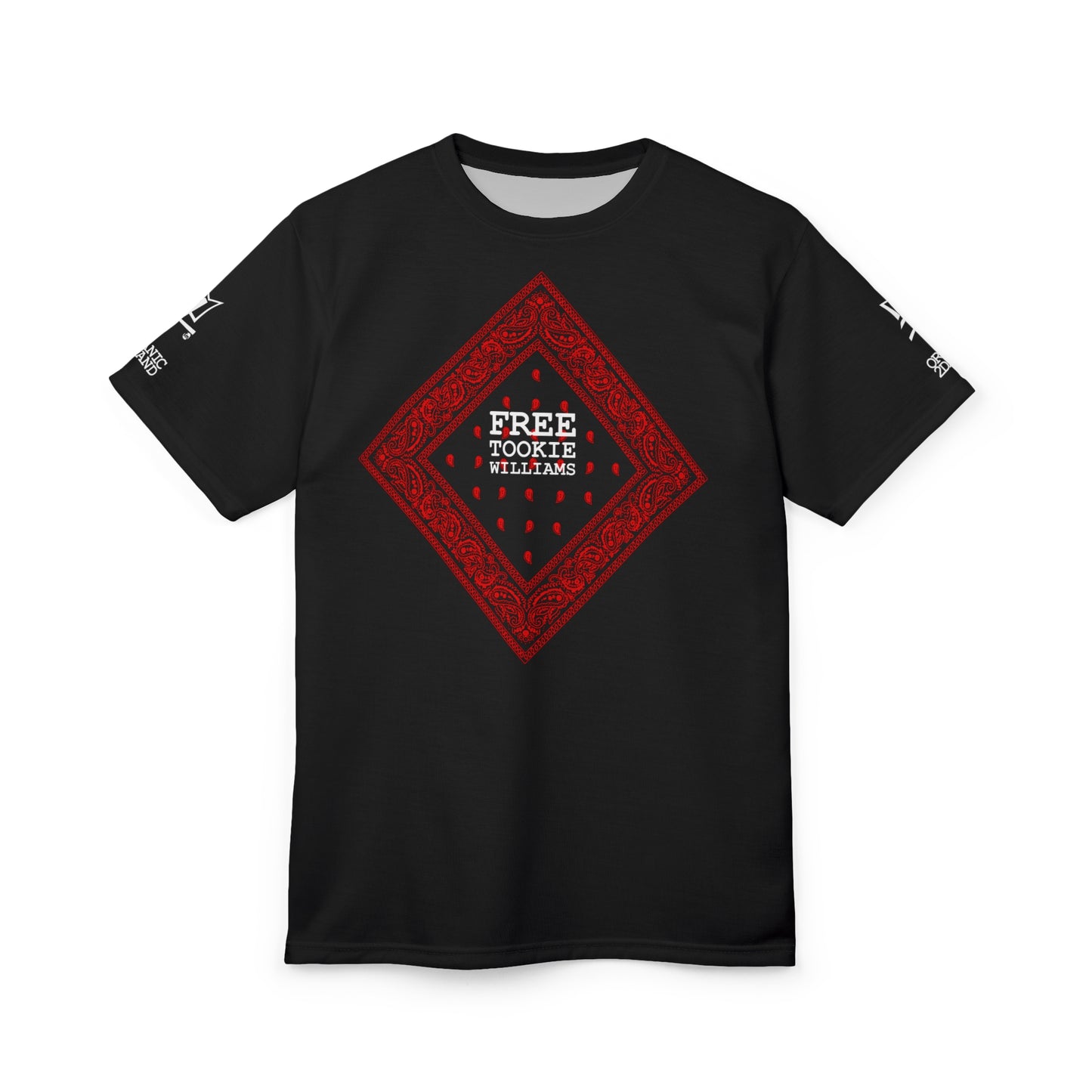 UNO ORGANIC TRIBE=GANG FREE TOOKIE WILLIAMS Unisex Cut & Sew Tee (AOP)