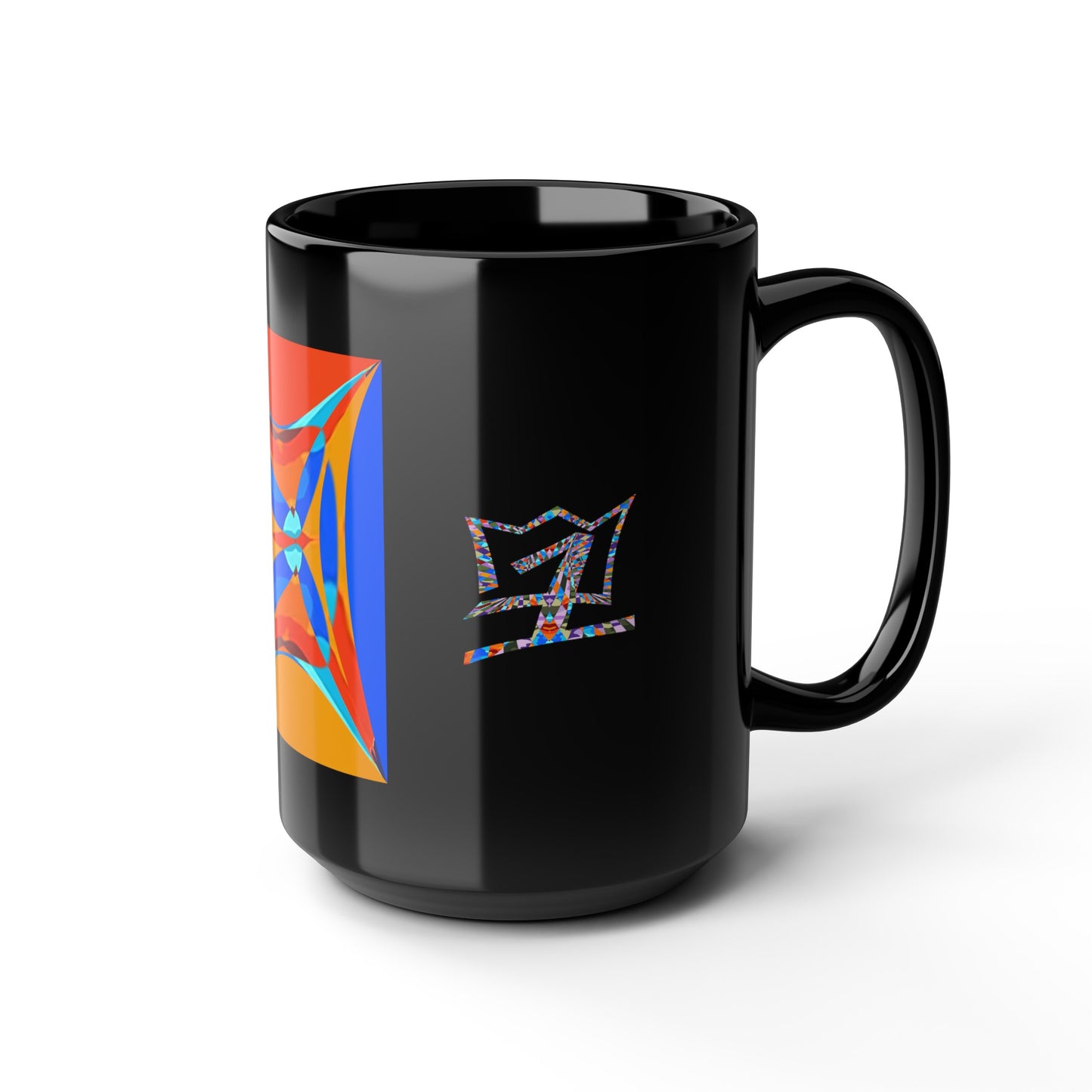 UNO ABSTRACT Black Mug (11oz, 15oz)