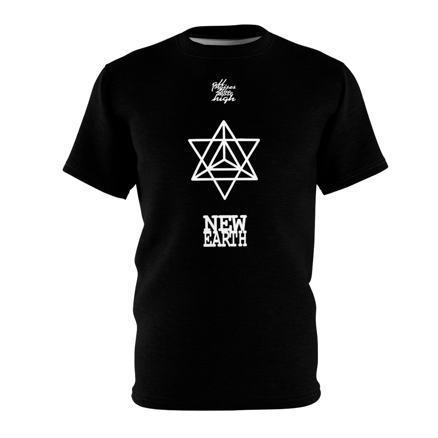 UNO ABSTRACTS NEW EARTH MERKABA Unisex Cut & Sew Tee (AOP)