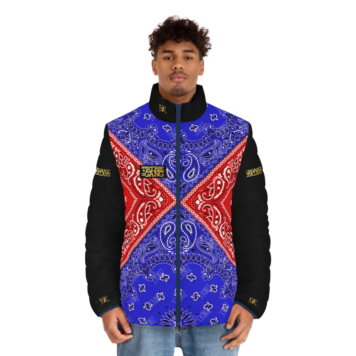 UNO ORGANIC FREDIS4EVA Men's Puffer Jacket (AOP)