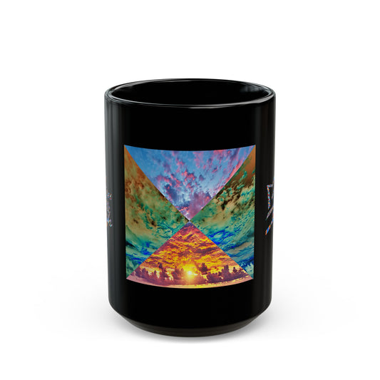 UNO ABSTRACT Black Mug (11oz, 15oz)