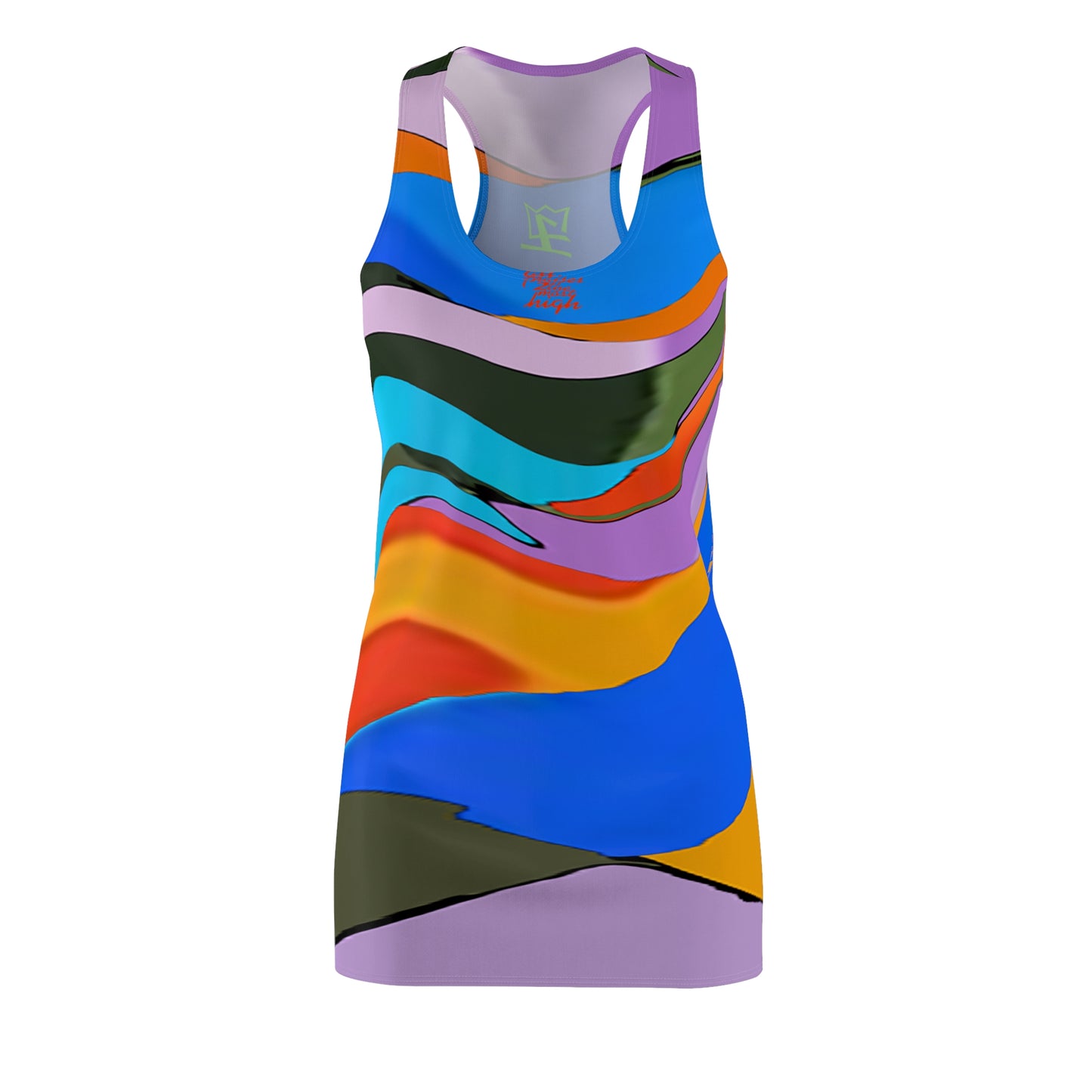 UNO ABSTRACTS Women's Cut & Sew Racerback Dress (AOP)