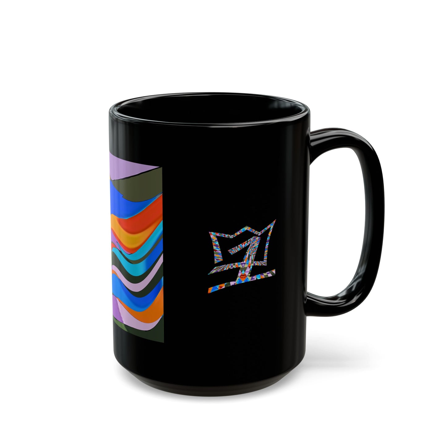 UNO ABSTRACT Black Mug (11oz, 15oz)