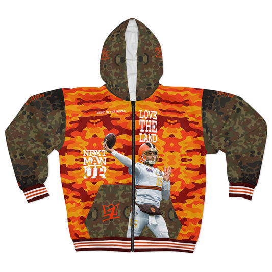 UNO LOVETHELAND NEXTMANUP Unisex Zip Hoodie (AOP) Camo Collection