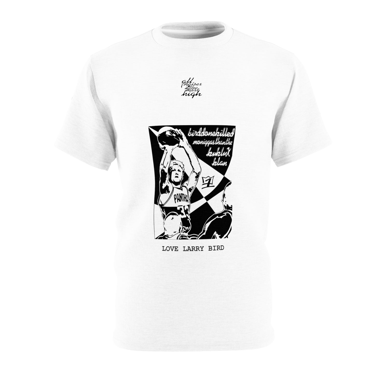 UNO PANTHA ALLSTARS LOVE LARRY BIRD Unisex Cut & Sew Tee (AOP)