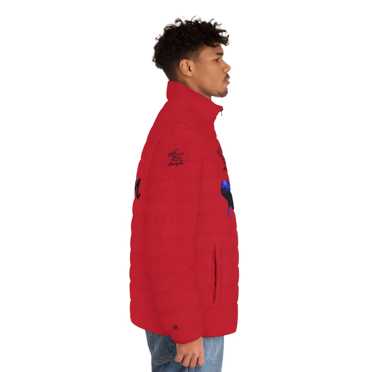 UNO MAMABABYMAMA STOPKILL'N Men's Puffer Jacket (AOP)