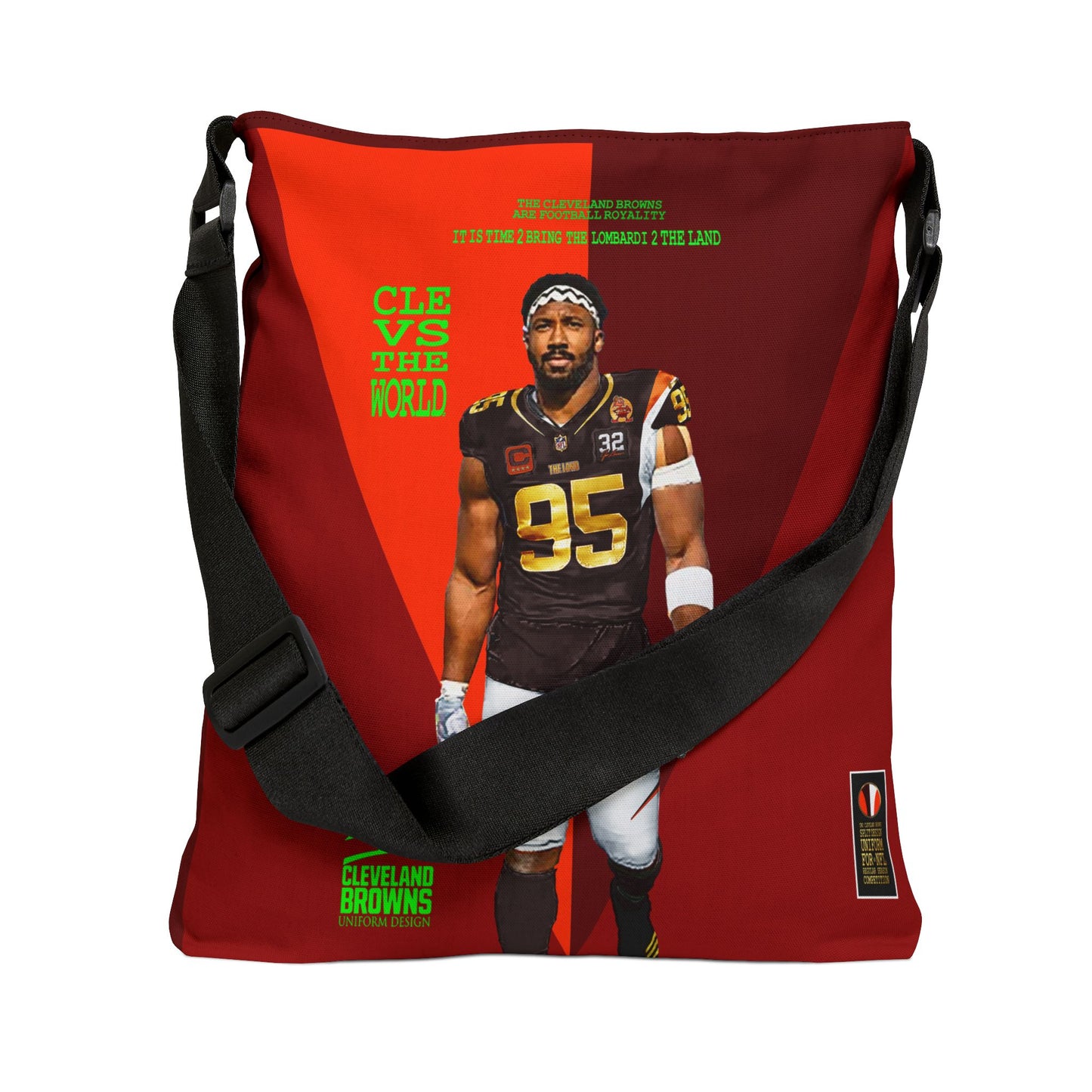 UNO LOVETHELAND LOVEDABROWNS Adjustable Tote Bag (AOP)