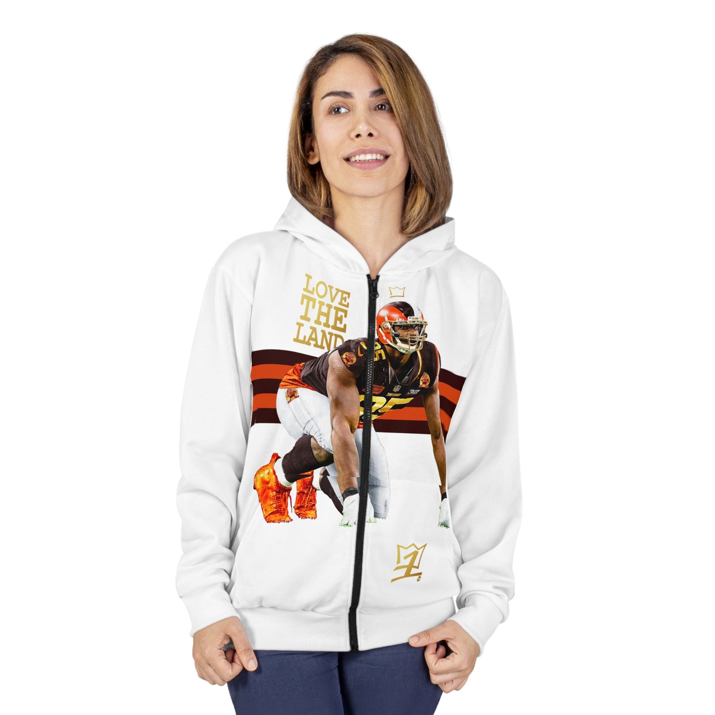 UNO LOVETHELAND BEST IN THE WORLD Unisex Zip Hoodie (AOP)